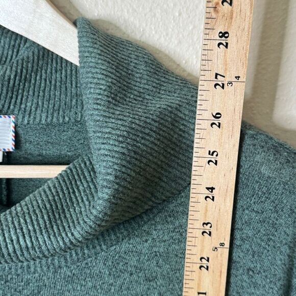 Anthropologie Postage Stamp Sweater Women's Medium  Green Cowl Neck Oversized - Picture 8 of 11